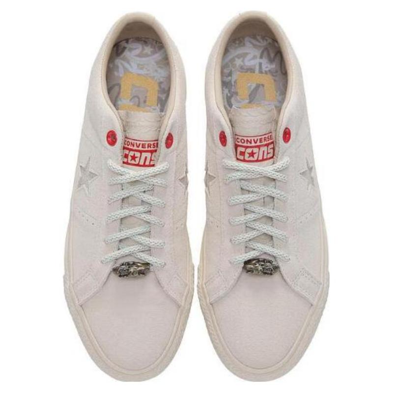 Converse One Star Pro Удобные и Универсальные Низкие Кеды Унисекс Бежевые