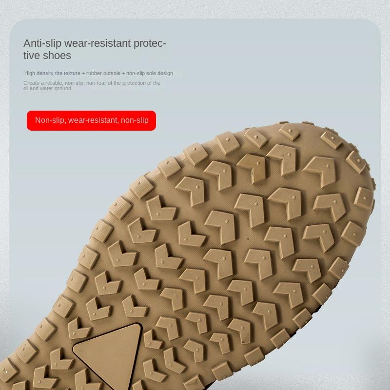 Labor Insurance Shoes Wear-resistant Shoes Men's Deodorant Steel Head Shoes Anti-smashing and Anti-piercing Safety Shoes