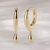 JEWNEL 14K Daily Mini Water Drop One-Touch Ring Earrings