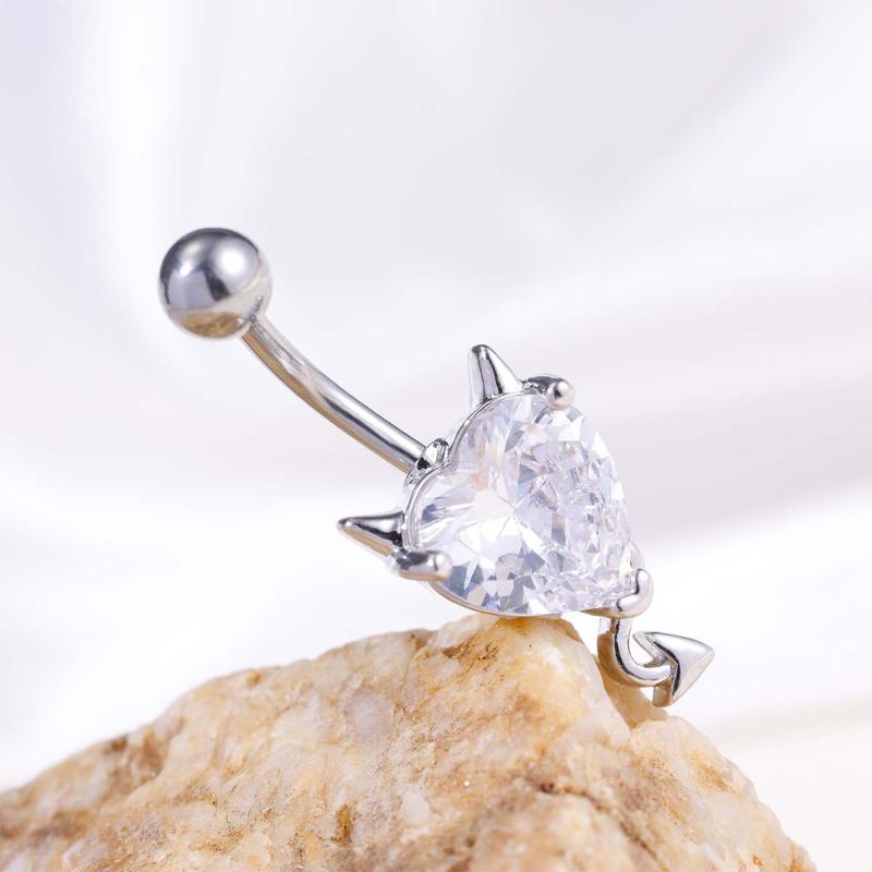 1Pcs 2026 Creative Heart-Shaped Spider Belly Button Ring – Stylish, Trendy Navel Piercing Jewelry