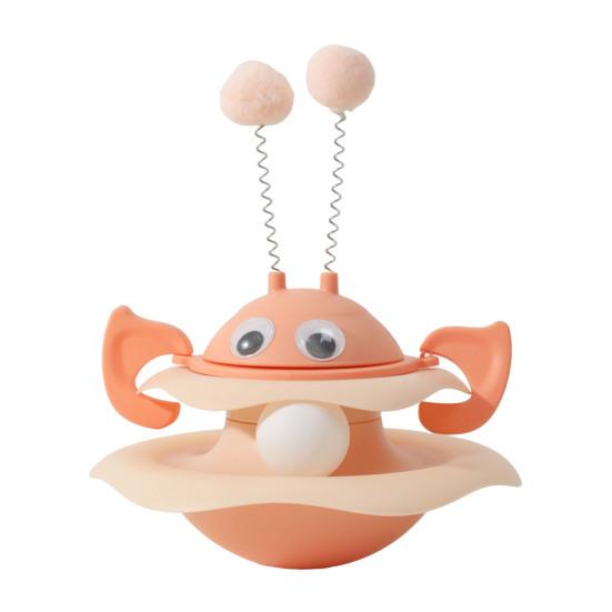 Yousheng Cat Toy Rotating Track Wheel Stimulates Hunting Instinct Cats Interactive Spinner Toy Exercise Mental Health Enhancer