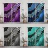 2pcs Marble Pattern Curtains Decorative Window Drape Window Treatments For Bedroom Living Room Home Decoration Room Decoration