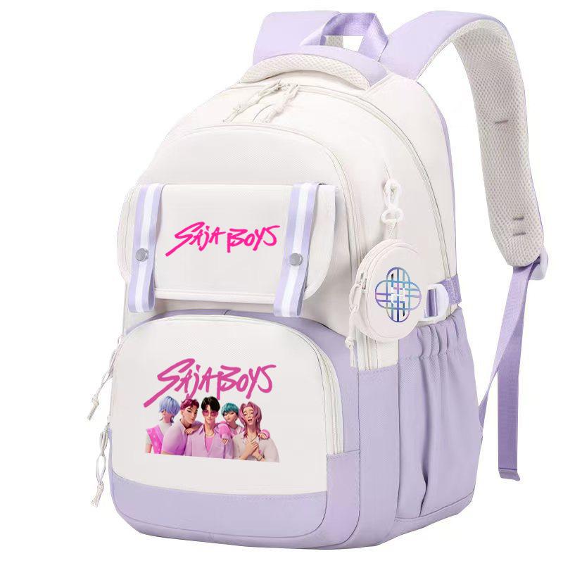 Animation Cartoon With Schoolbag College Style Trend Men And Women Versatile Primary And Secondary School Students Casual Backpack
