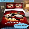 Custom Name 3PCS Heartfelt Pucca Love Bedding Set Including 1pc Duvet Cover And 2pcs Pillowcases for Bedroom, Dormitory Gift Home Decor