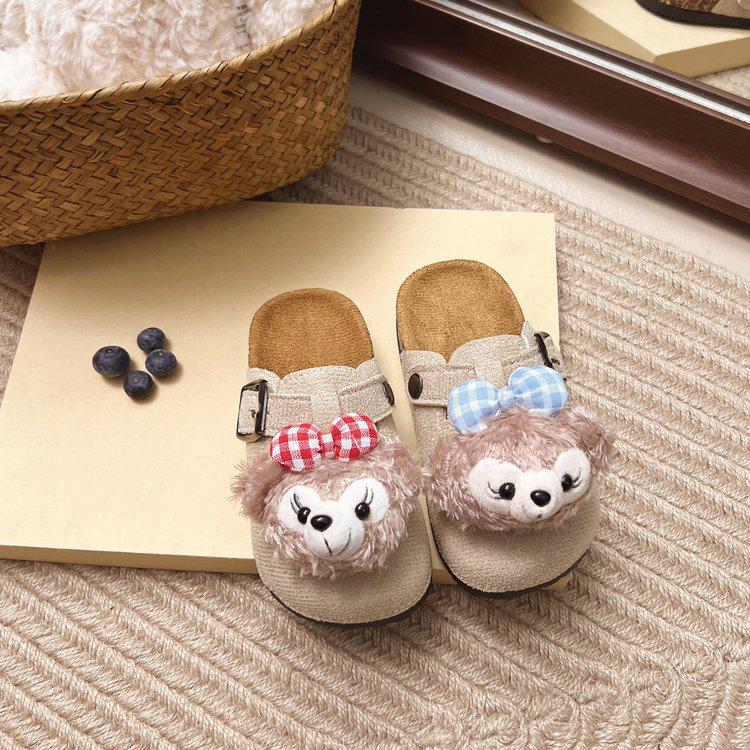 Детские закрытые шлепанцы Birkenstock с мультяшным дизайном - Новинка 2025 года, универсальные, с дизайном для педалей на улице
