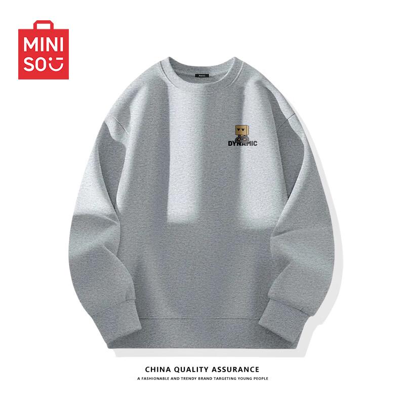 Мужской свитшот оверсайз с круглым вырезом MINISO