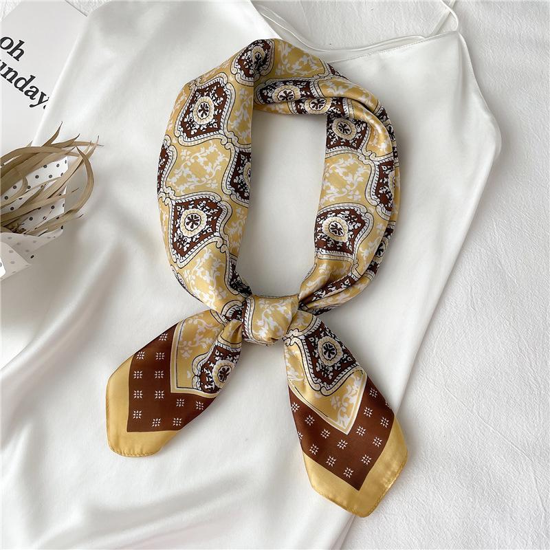 70 * 70 см новый шелковый маленький квадратный шарф для защиты шеи женщин профессиональный шарф универсальный шарф для волос шарф