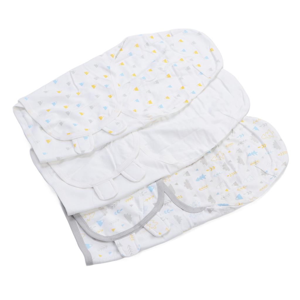 3pcs Baby Swaddle Sleep Sacks Cotton Swaddle Blanket for 0 To 2 Months Old Newborn Forest