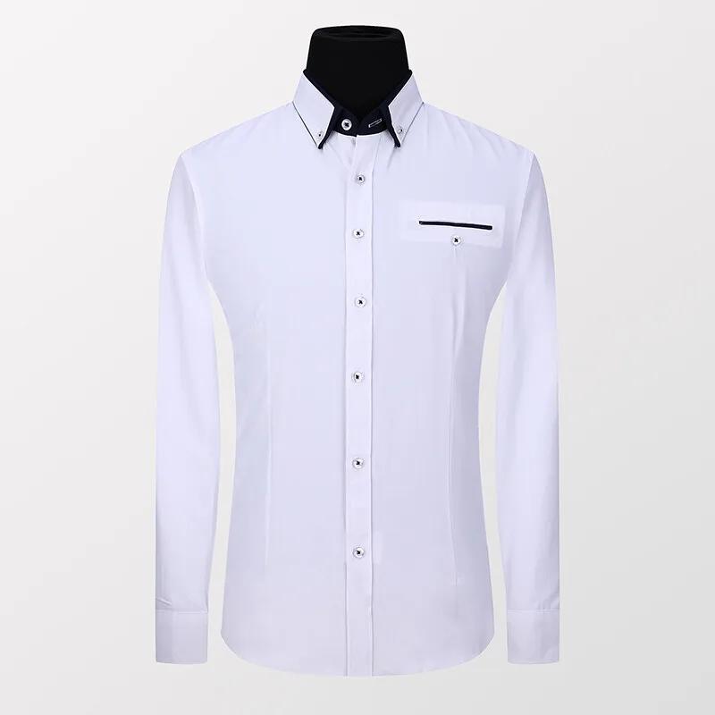 Men's Spring and Fall Casual Shirt Business Men's Office Shirts