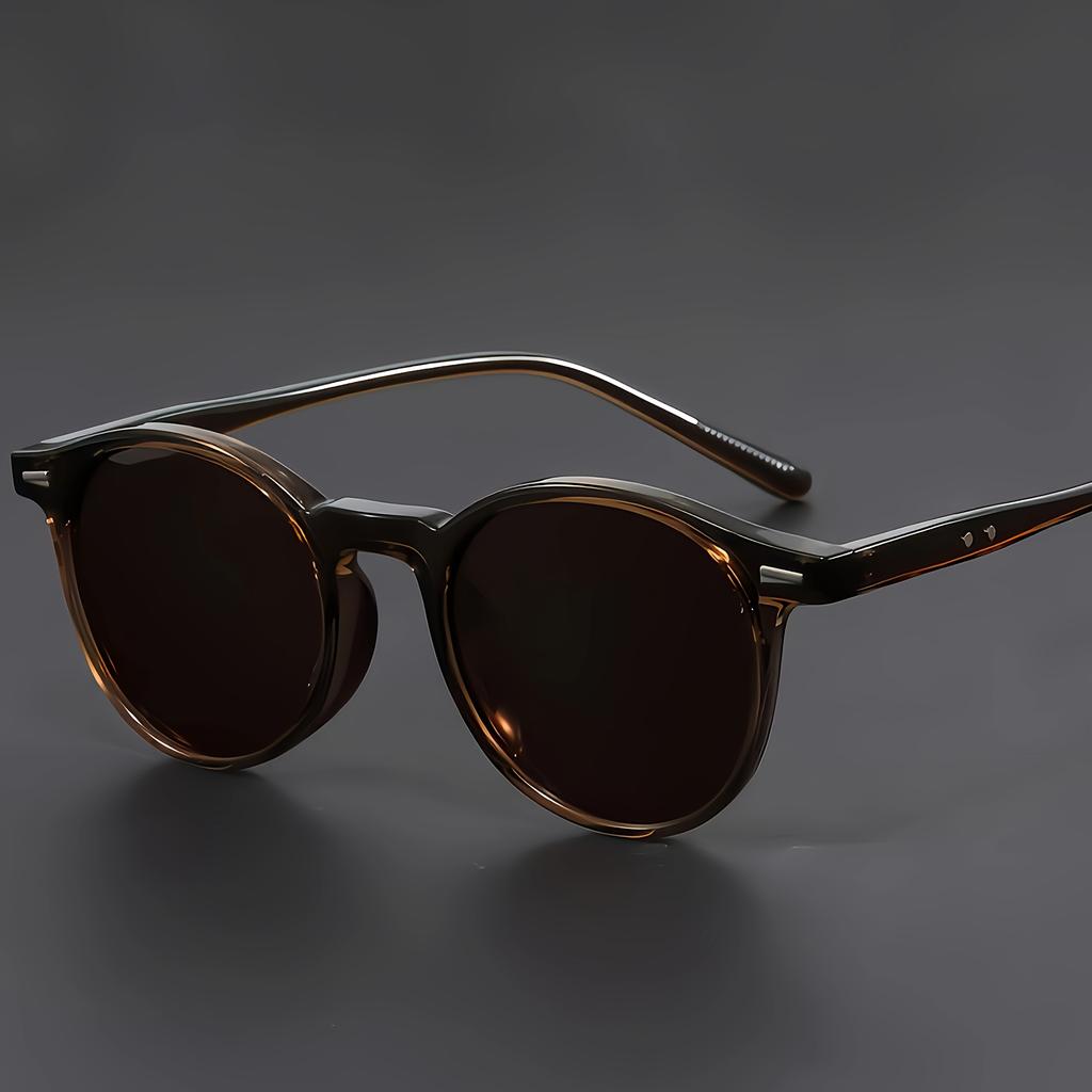 Retro Ultra-Light Fashion Glasses Perfect for Parties, Running, Travel Durable Round Structure Street Photography Props