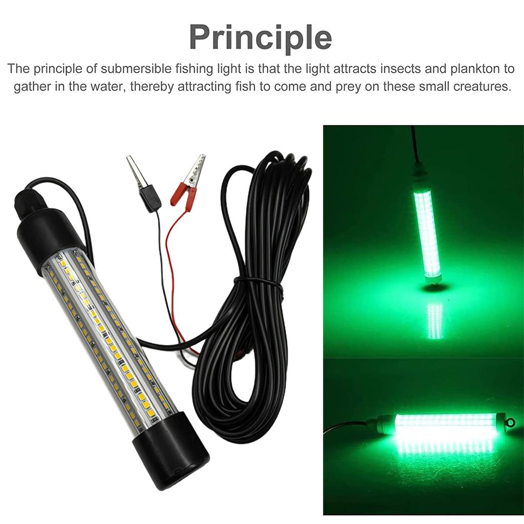 Led Underwater Fishing Light Fish Finder Lamp Warterproof Boat Lights Cool White/Warm White/green/blue Accessories Sea Drop Deep