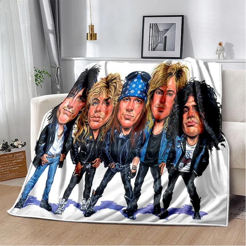 Плед Guns N Roses Hard Rock Band, Мягкий плед для дома, спальни, кровати, дивана, пикника, путешествий, офиса, покрывало для отдыха, для детей