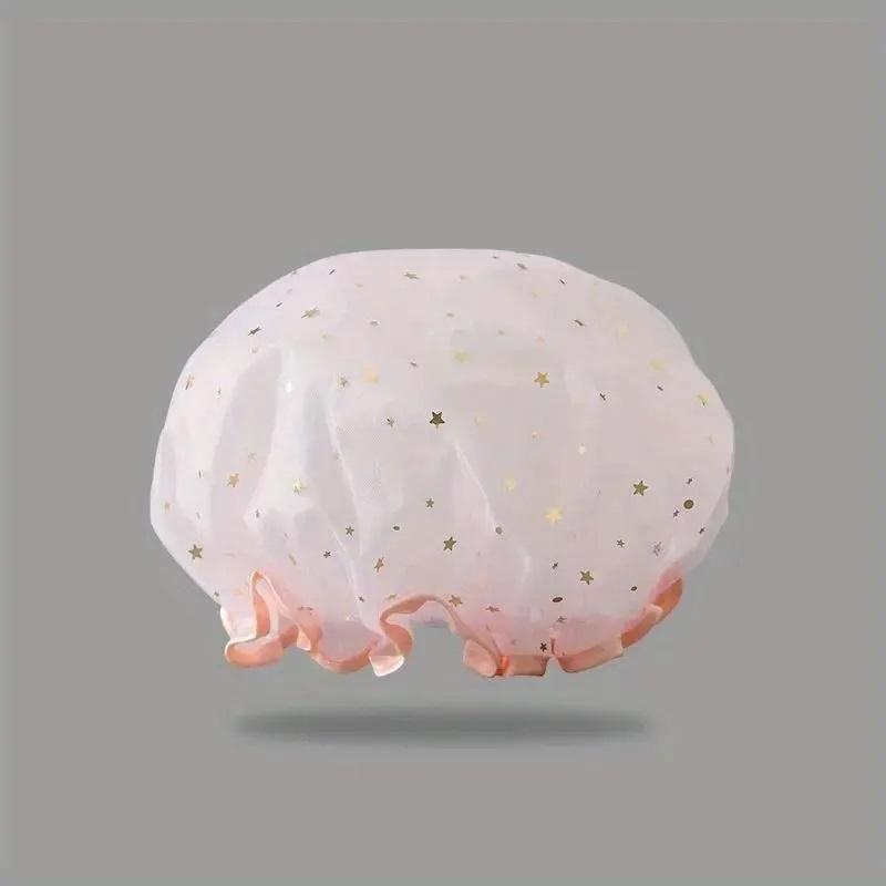 1PC Thickened Double-layer Dust Shower Cap, Household Makeup Kitchen Dust Cap