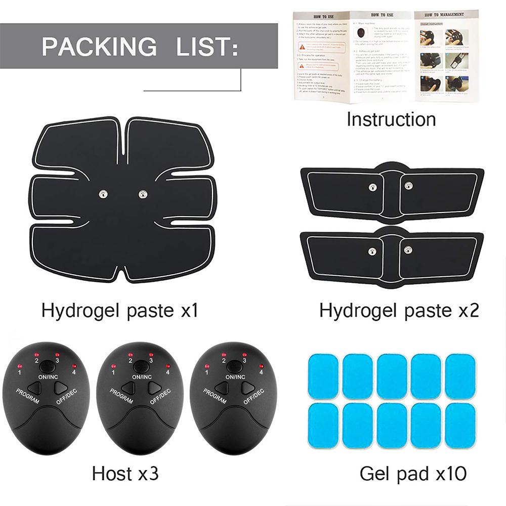 Смарт-электроимпульсное фитнес устройство для стимуляции мышц рук, ног, брюшного пресса с дистанционным управлением