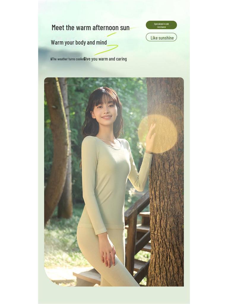 Комплект женского бесшовного термобелья: Дышащий, легкий и теплый для осени и зимы