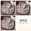 3PCS Women High Waist Briefs Pure Cotton Breathable Underwear, Plus Size Soft Ladies Triangular Panties Lingerie