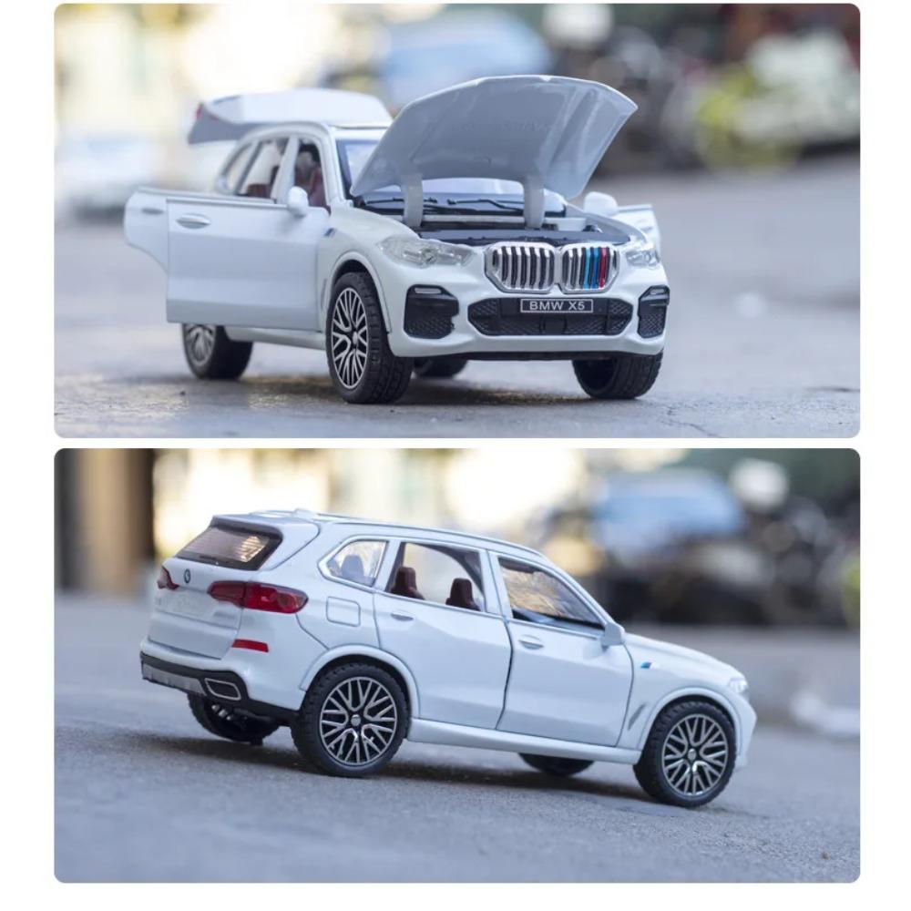 1/32 BMW X5 Внедорожник Сплав Автомобиль Литая Модель Звук и Свет Оттяжка Игрушка Коллекция Декоративный Подарок Мальчики Домашний Декор