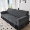 1pc Luxury Wrapped Sofa Cover with Pleated Skirt - Soft, All-Season for Living Room, Bedroom, Office, Sofa Covers for Living Room