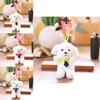 Cute Dog Plush Keychain With Soft Short Pile For Kids And Collectors