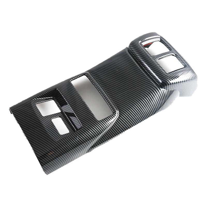 Задняя накладка на воздуховод, защита от ударов ногами для BYD Shark 6, вид карбона, задняя панель защиты воздуховода подлокотника, материал АБС, автомобильные аксессуары