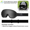 Photochromic Motocross Goggles Fit Small Helmet Polarized Anti Fog Motorcycle Goggles UV400 Moto Glasses for Dirt Bike Off Road