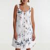 Women's Summer Dress With Pocket Sleeveless Floral Print Sundress