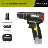 Литий-ионный аккумуляторный шуруповерт-дрель Worx WU130X - Компактный электрический инструмент (Модель WU135)