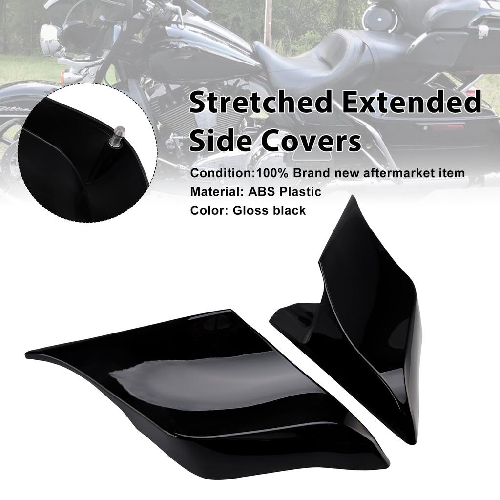Stretched Extended Side Covers Set For Touring Road Glide King 2014-2022