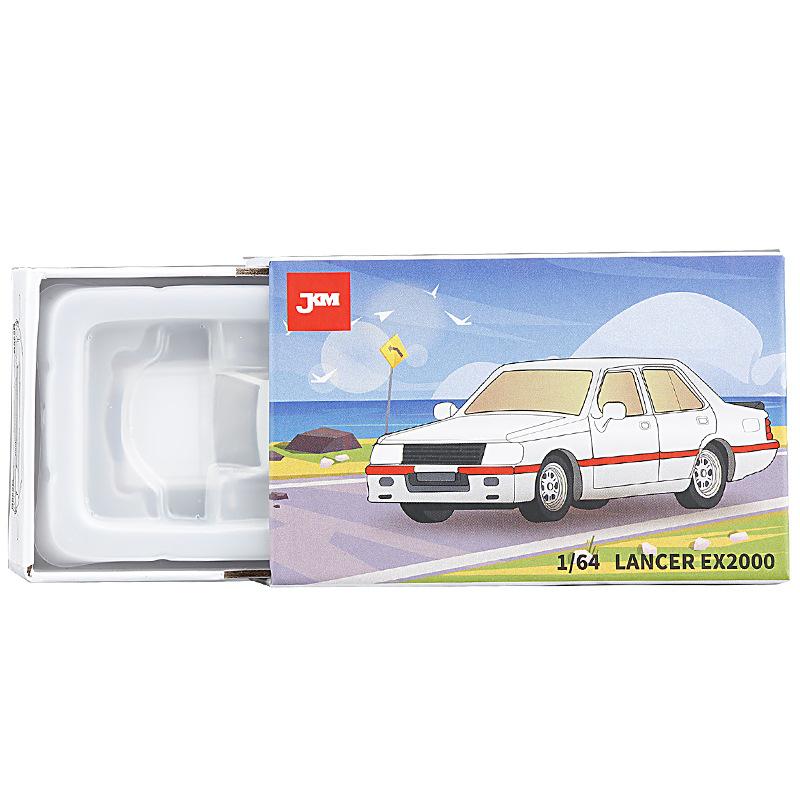 1/64 Mitsubishi Lancer EX2000 Turbo Миниатюрная модель Литой сплав Игрушечная машинка 1/64 JKM Классический автомобиль Свободные колеса Коллекция Подарок