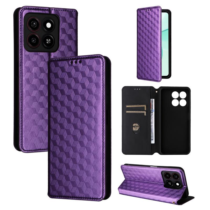 Чехлы-книжки для ZTE Blade A35/Blade A55 Кожаный чехол [Flip Vintage Leather] Кошелек противоударный прочный ретро-чехол для телефона