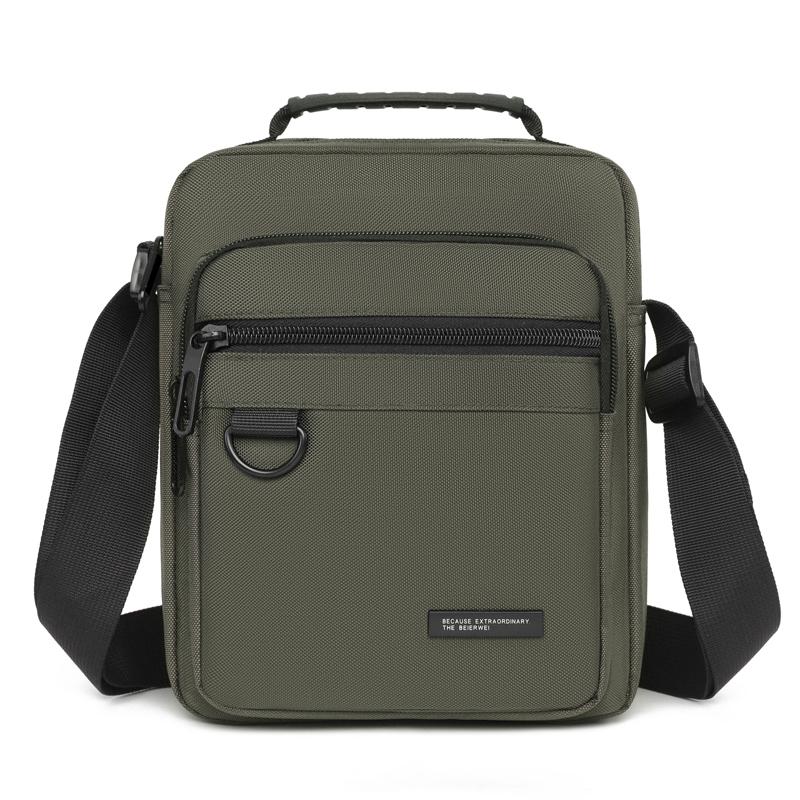 Мужская водонепроницаемая наплечная сумка - Большая вместимость, деловая/для отдыха, кроссбоди с многослойными карманами