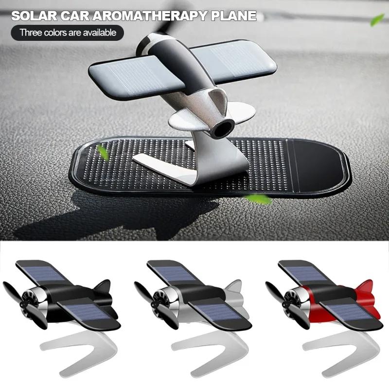 Car Air Freshener Solar Aircraft Decoration Mini Car Perfume Air Freshener Fragrance Car Airplane Ornament Car Accessories