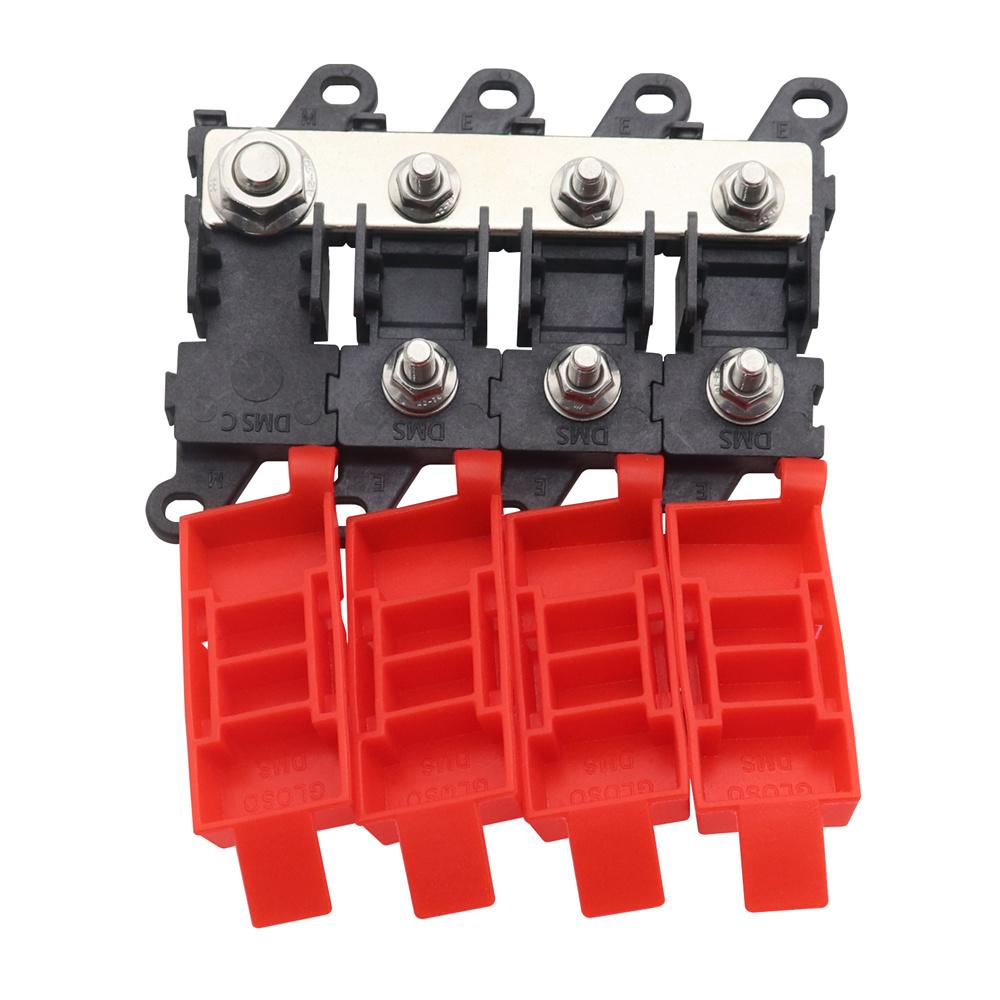 Distribution Block 1 In 3 Out 3-way Fuse Holder 200A Multi-pole MIDI Fuse Block