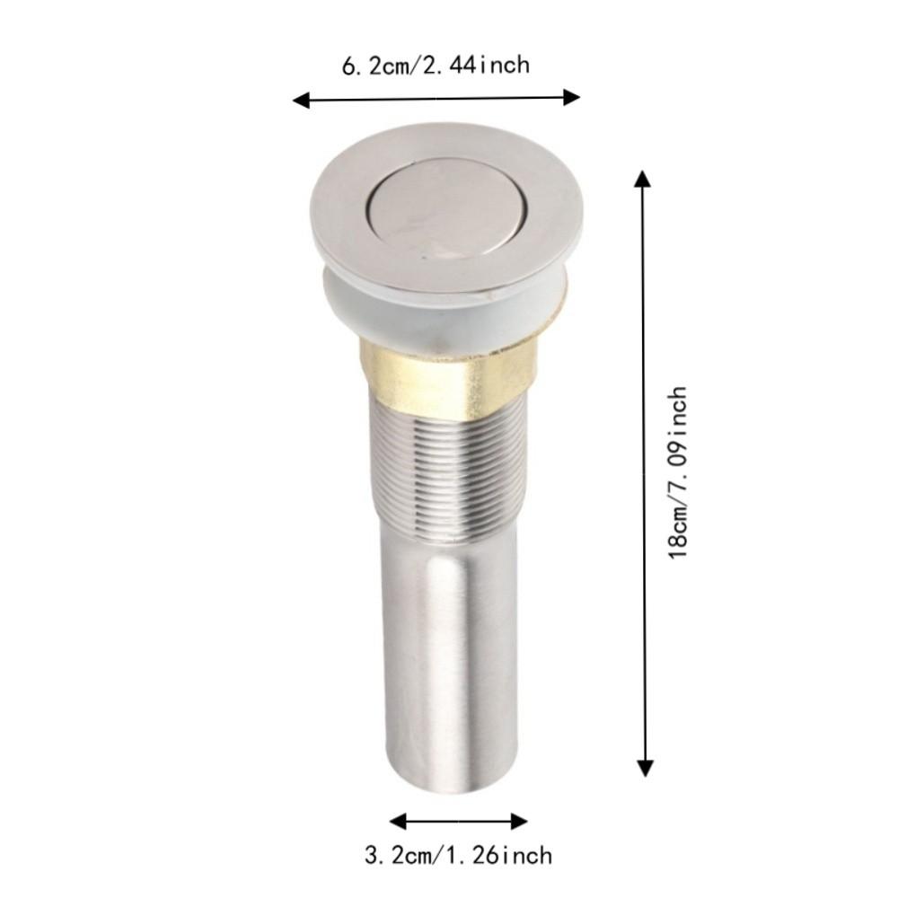 Stainless Steel Sink Drain Stopper Without Overflow Basin Drain Strainer Wash Basin Drain  Home