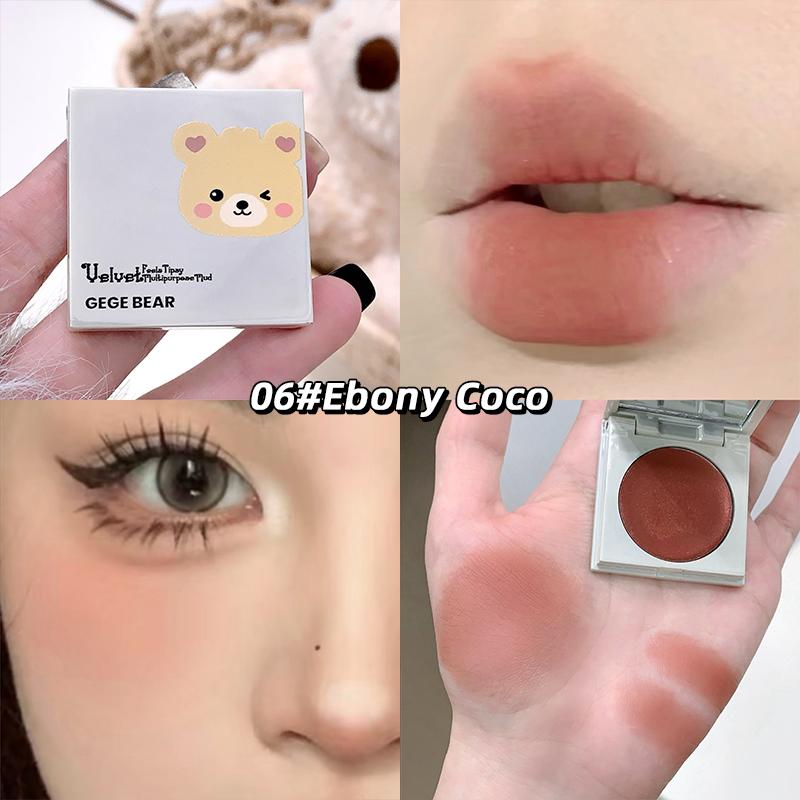 GEGE BEAR Velvet Feels Tipsy Многофункциональные кремовые румяна