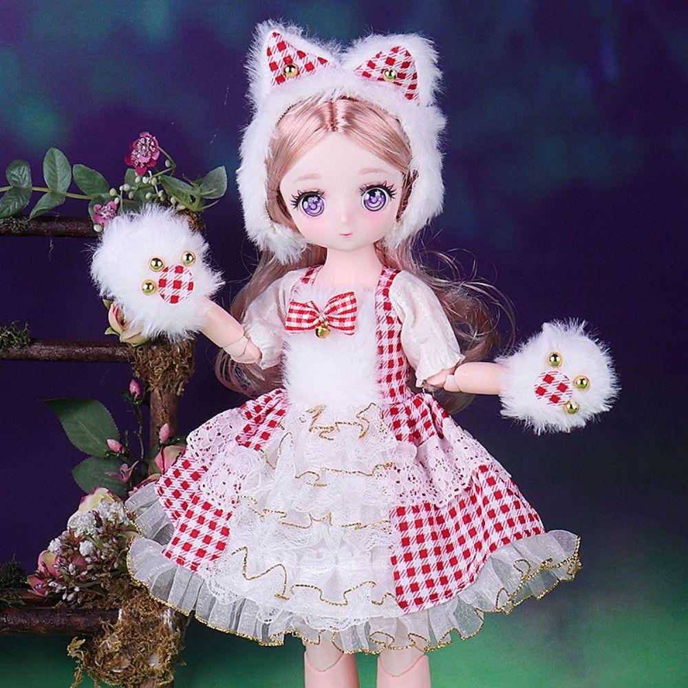 Fashion Doll Princess Dress Cute 1/6 Dress Up Doll DIY Clothes 30cm Dolls Clothes  BJD Doll