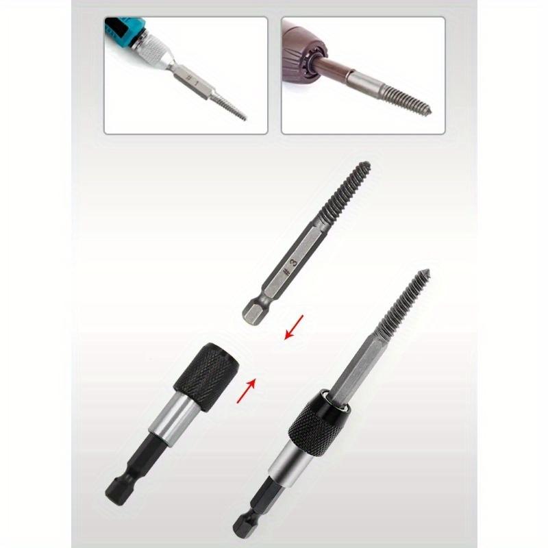 10pc Hexagonal Shank Broken Head Screw Extractor Screw Broken Head Screwdriver for Taking Out Electric Drill Tool Set
