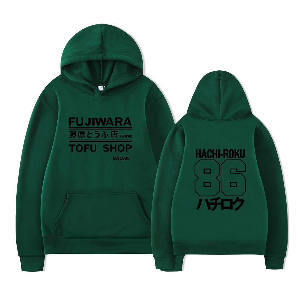 Men And Women Sweater Fujiwara Tofu Shop 86 Youth Popular Casual Hooded Sweater