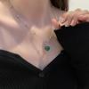 Temperature-Sensitive Color-Changing Heart Necklace – Stylish Summer Clavicle Chain for Women