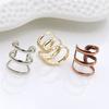 U-образный зажим для козелка уха Модные серьги Три круга Креативные серьги Персонализированные украшения ADM
