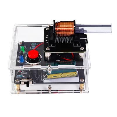 DC 3V Высоковольтная электромагнитная пушка DIY Kit Улучшенная печатная плата Сварка Упражнение Электронные части для экспериментов с корпусом