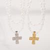 Tooxika Кулон-распятие Ожерелье Французский винтаж Жемчуг Двухслойная цепочка-колье