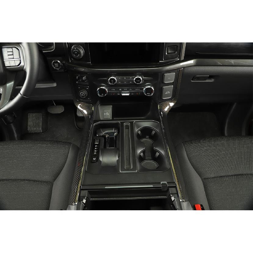 Car Central Control Gear Shift Side Decoration Panel Cover Stickers for Ford F150  2022 2023 Interior Mouldings