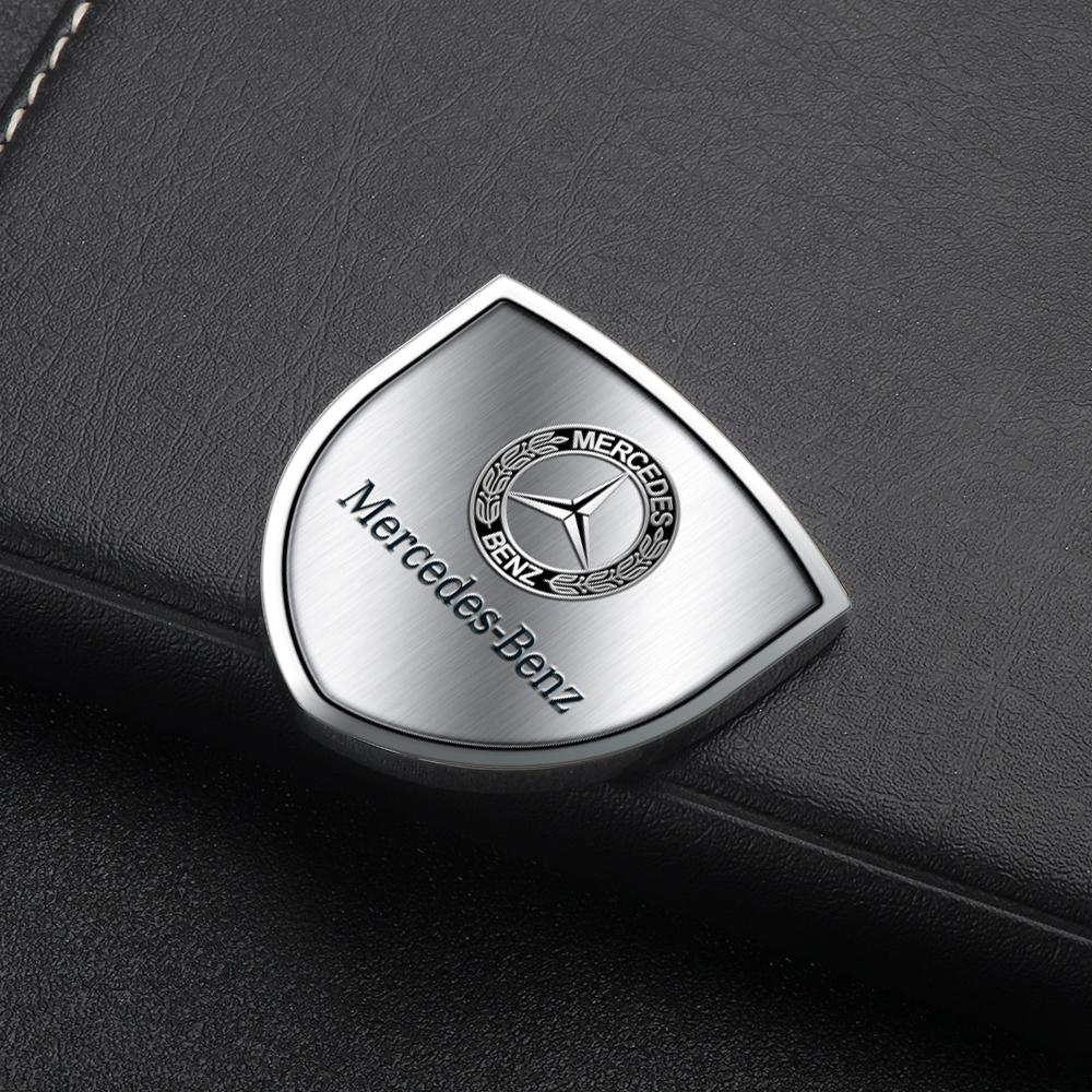 New 3D Metal Car Shield Styling Body Trunk Decoration Stickers DP-JSHZT for Mercedes Benz W203 W204 W164 CLA Interior Mouldings FU3