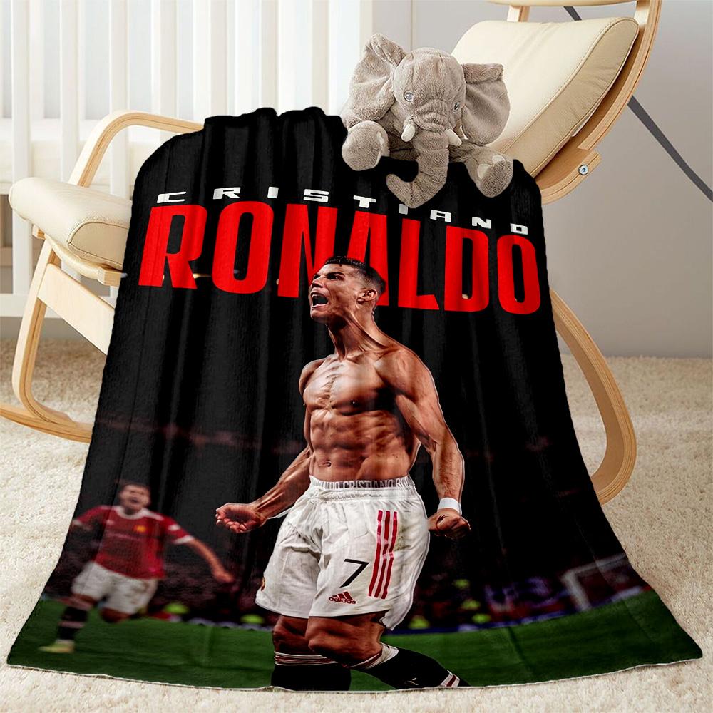 Cristiano Ronaldo Juventus Blanket Soft Warm Cozy Great for Bed Seaside Office for All Seasons Modern Style Best Holiday Gift for Friends Family