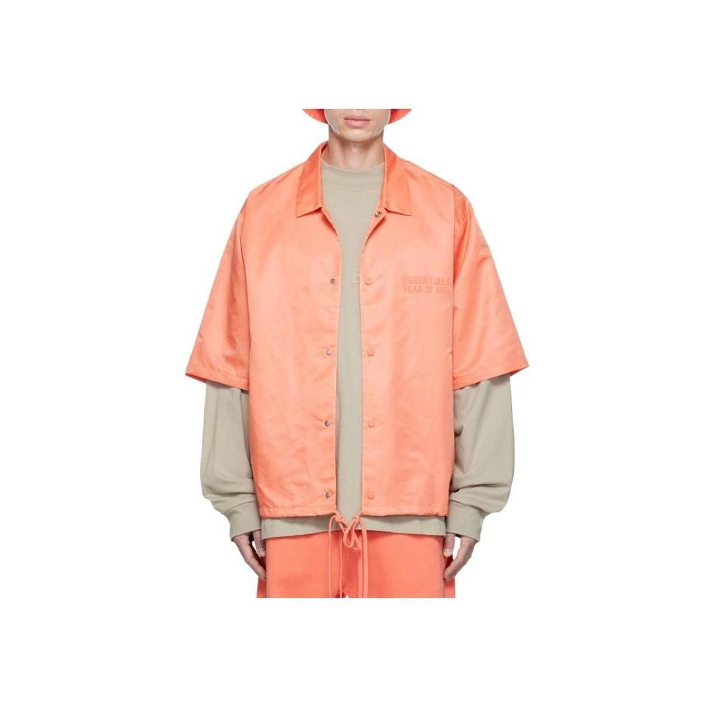 Fear of God Essentials FW22 Нейлоновая рубашка Коралловая Мужская FOG-FW22-34
