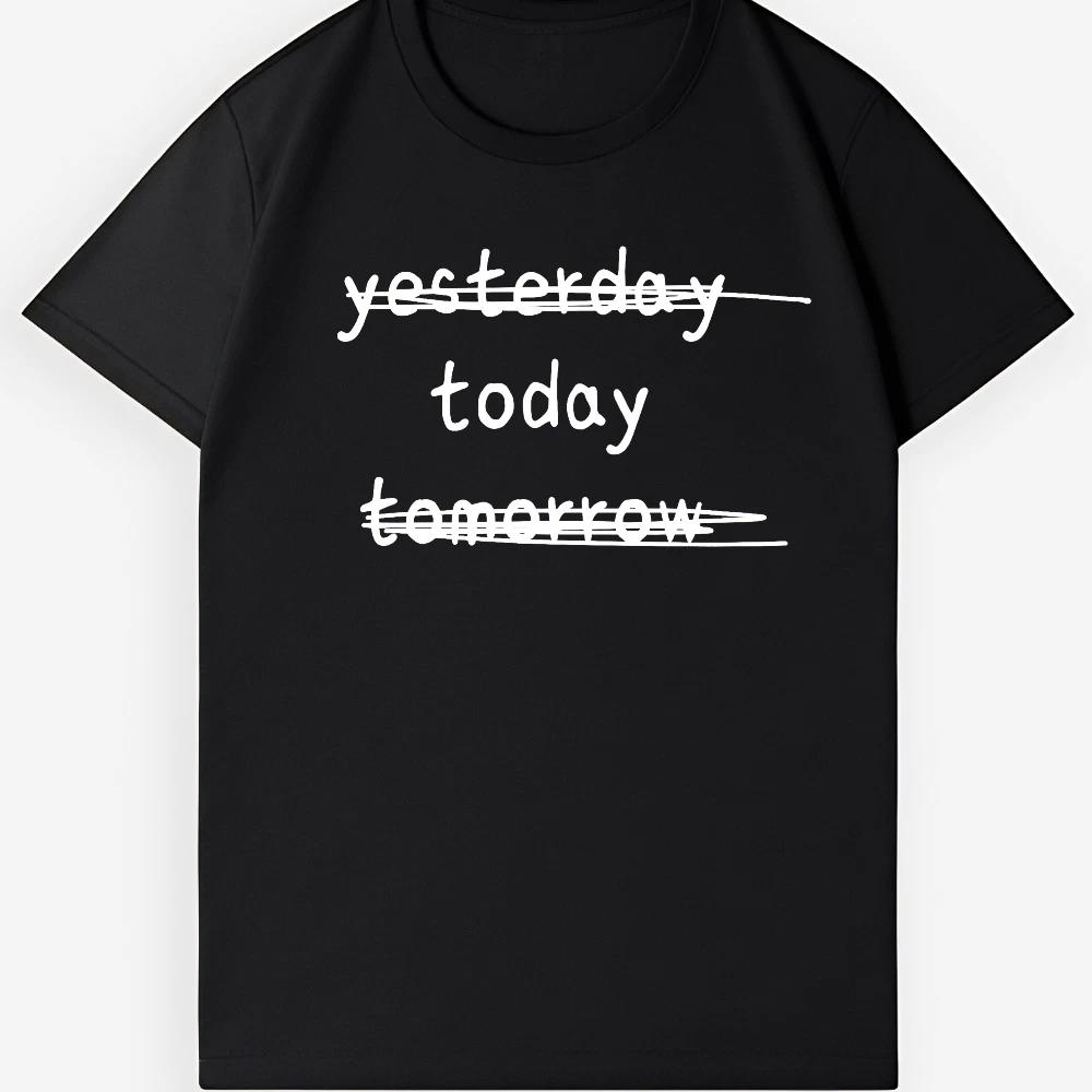 Yesterday Today Tomorrow Strike Through Tee | Live in Present Unisex T-Shirt