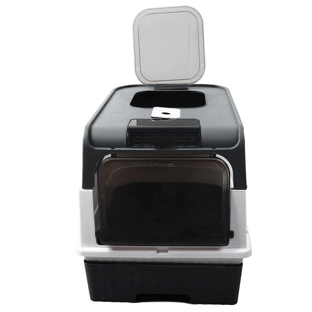 Закрытый кошачий лоток Большое пространство Защита от грязи Удаление запаха Дизайн с выдвижным ящиком Портативный кошачий лоток для помещения