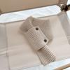 Knitted Children's Scarf Autumn Winter Kids Scarves for Girls Boys Warm Cross Baby Neck Warmers Child Accessories