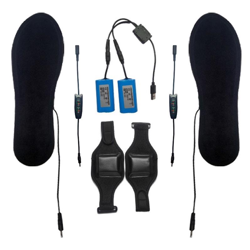 Стельки с подогревом, перезаряжаемые через USB - электрические грелки для ног на всю подошву